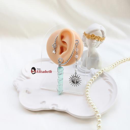 Solamira Silver Ear Cuffs - image 1