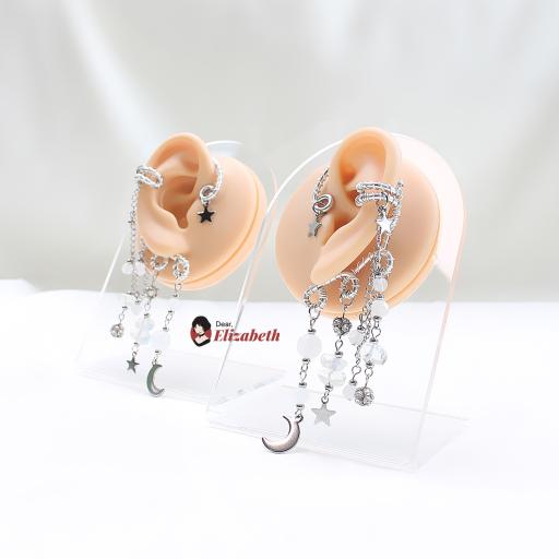 Sylvia Astral Cosmic Silver Ear Cuff - image 3