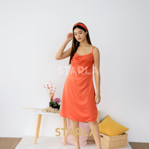 Tact Short Slip Satin Mini Dress - image 4