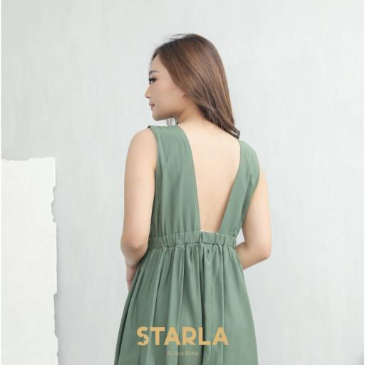 Viola Long Silk Ruffle Dress - image 5