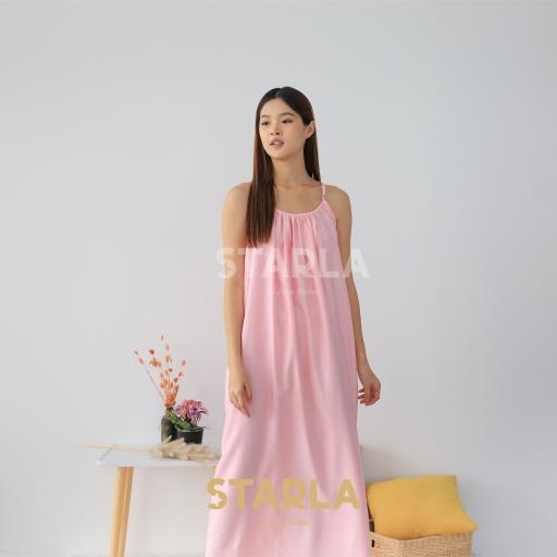 Mia Summer Backless Long Dress Wanita - image 1