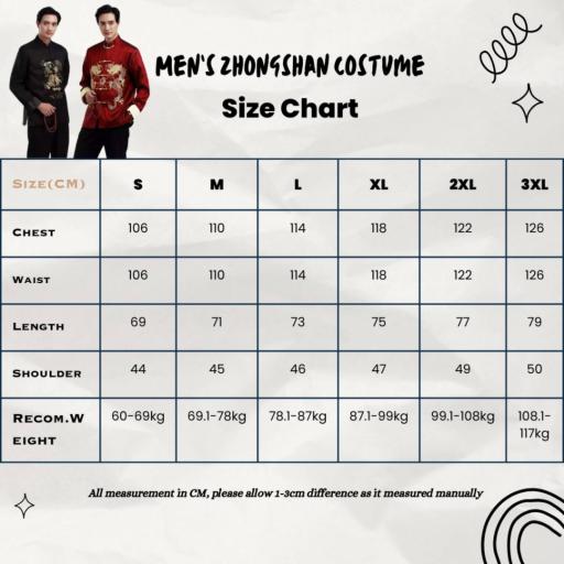 Men's Tang suit long-sleeved Chinese top coat retro embroidered double dragon dress performance costume CNY traditionals - https://hitpay-production.s3.ap-southeast-1.amazonaws.com/products/9e498a953eea4a738f37fe14a795594b.jpeg