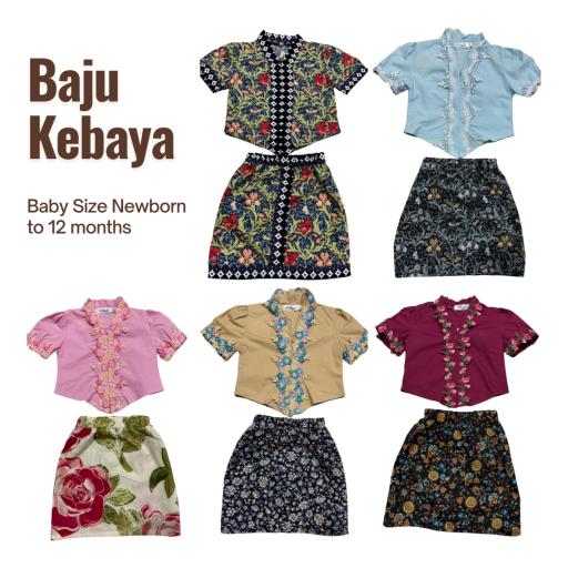 Baju Kebaya Bayi/Baby Newborn to 1 years old traditional hari raya clothing - image 1