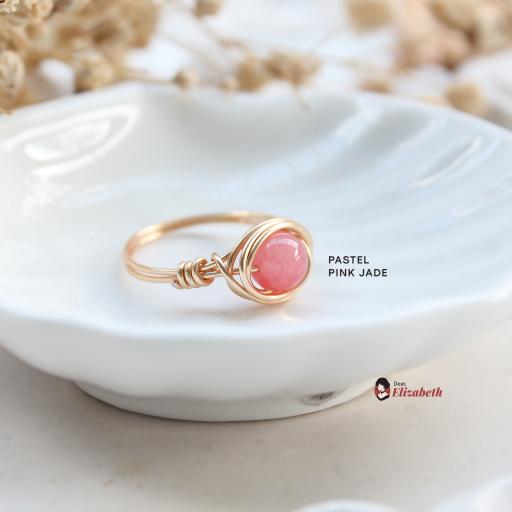 Stone Wrap Ring Pink Series - image 8
