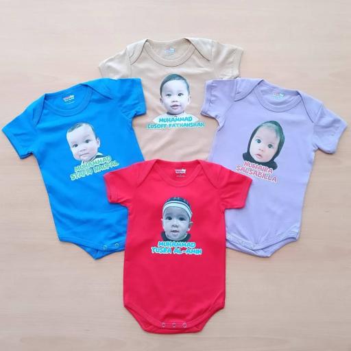 4 Pcs Baby Rompers with Giftset Box by Womby - image 4