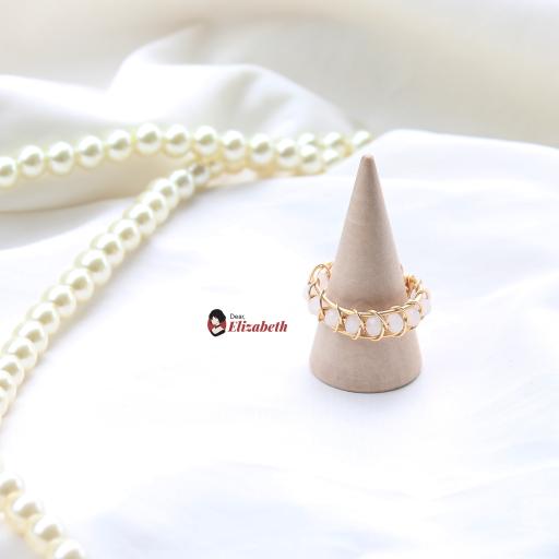 Single Serpent Braid Crystal Ring - image 2