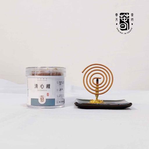 清心檀盘香  2小时/4小时 Sandalwood Incense Coils - image 1