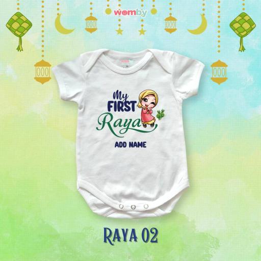 Baju Raya Baby Newborn My First Raya White Rompers - https://hitpay-production.s3.ap-southeast-1.amazonaws.com/products/9e65cfa136ff457ea0f571c41b5dd535.jpeg