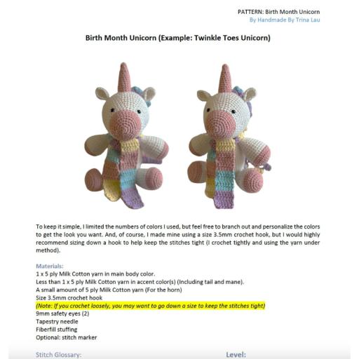 [Pattern] Crochet Unicorn - image 4