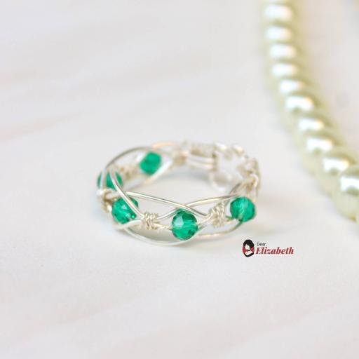 Elvia Entwine Crystal Ring - image 1