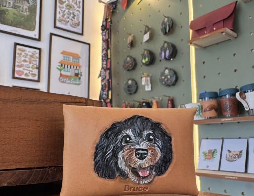Custom Pawtrait card case - image 2