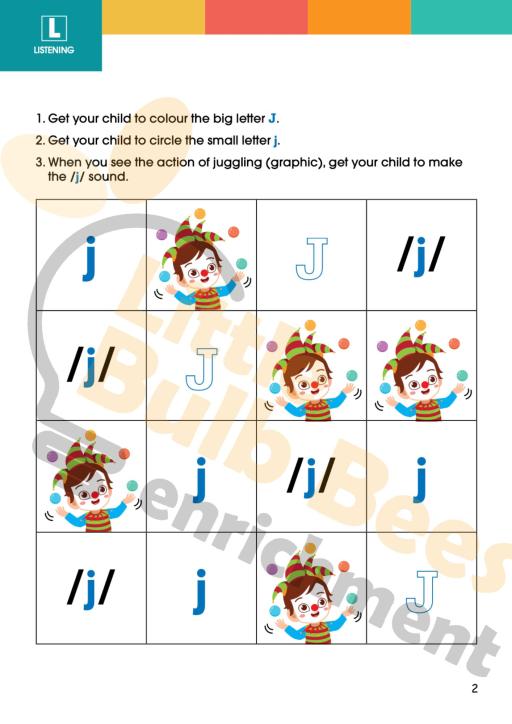 L.E.A.R.N Letter J Activity Book (Printable) - image 2