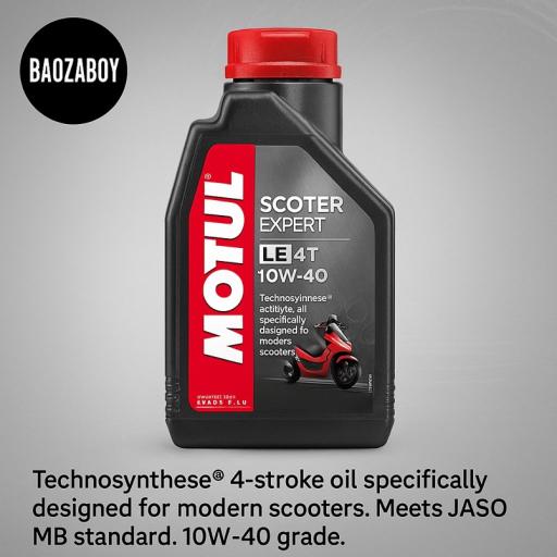 MOTUL SCOOTER EXPERT LE 4T 10W-40 (Technosynthese®) – Premium Scooter Engine Oil - image 2