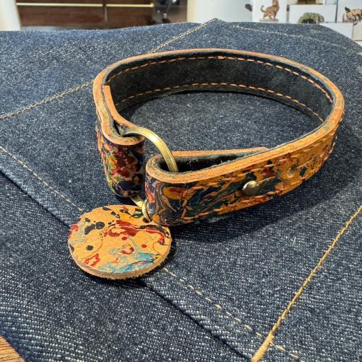 Pet collar small marbled stud - image 9