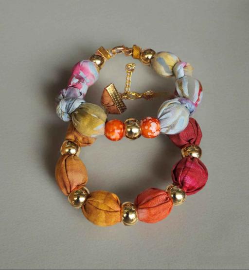 Stylish Fabric Fusion Bracelet - image 4