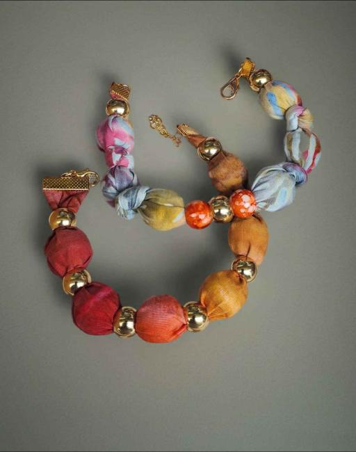 Stylish Fabric Fusion Bracelet - image 5