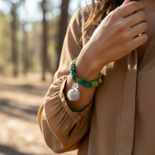 Stylish Fabric Fusion Bracelet - image 8