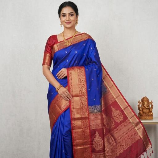 Soft Silk Pure Kanchipuram Saree - image 2