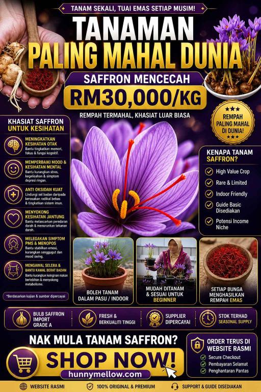 SAFFRON IRAN GRED 5A HIGH QUALITY (10 UMBI) - image 4