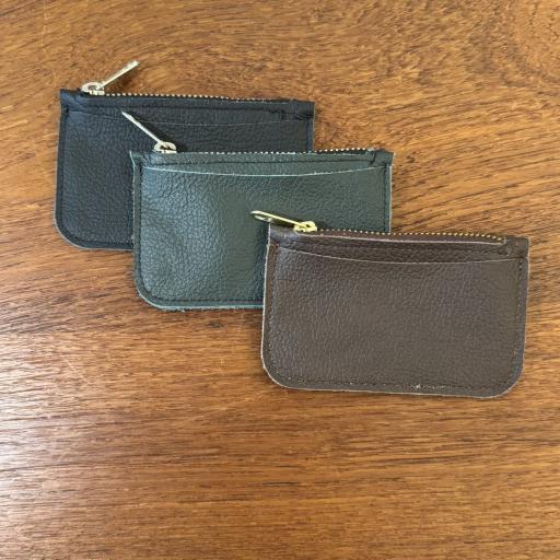Zippered card and coin pouch - image 1