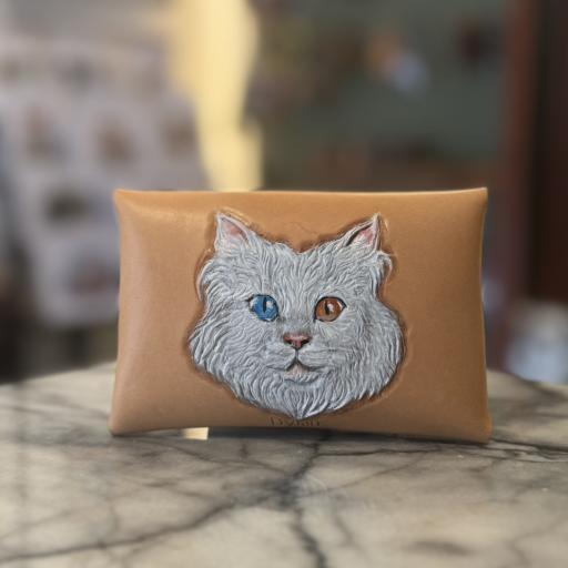 Custom Pawtrait card case - image 2