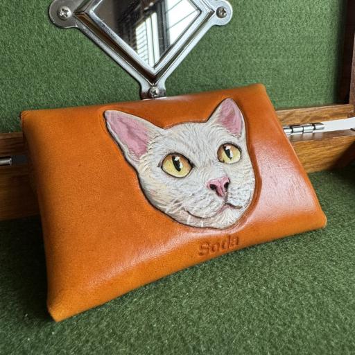 Custom Pawtrait card case - image 4