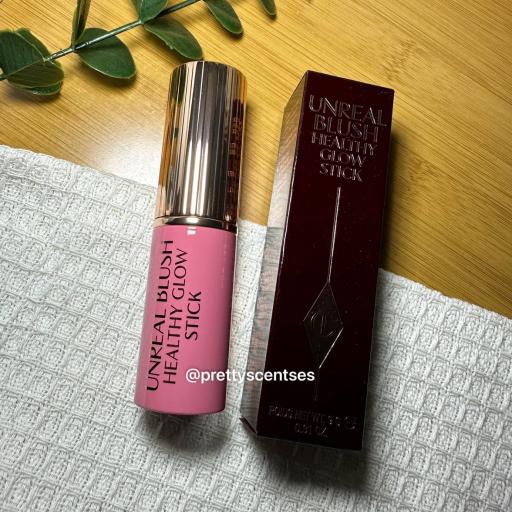 CHARLOTTE TILBURY Unreal Lip + Cheek Glow Blush Stick in Rosy Glow - image 2