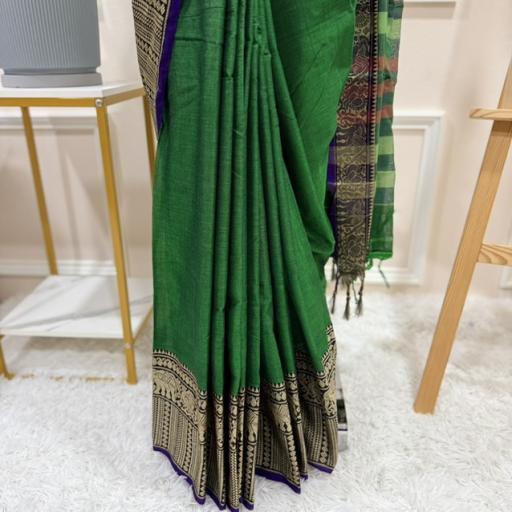 Narayanpet Tall Border Saree - image 2