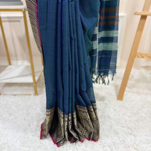 Narayanpet Tall Border Saree - image 2