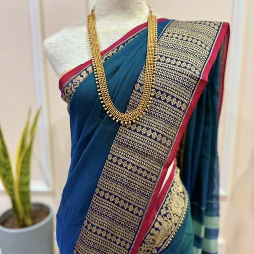 Narayanpet Tall Border Saree - image 3