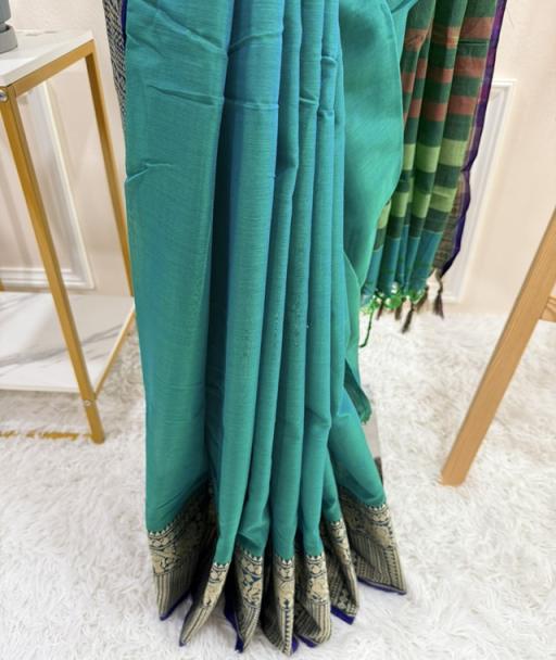Narayanpet Tall Border Saree - image 2