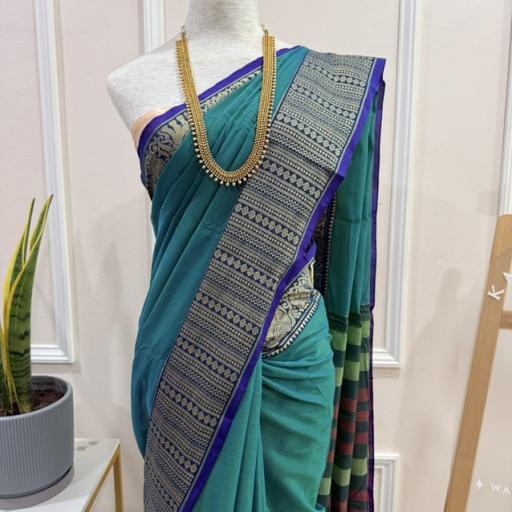 Narayanpet Tall Border Saree - image 3
