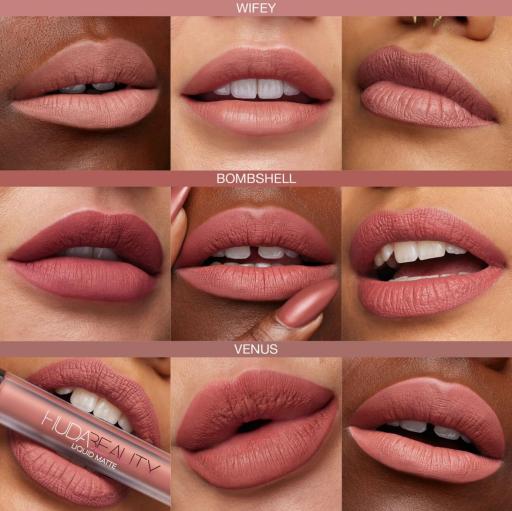 HUDA BEAUTY Liquid Matte Lipstick Bombshell - image 3