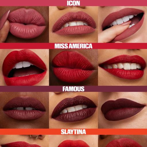 HUDA BEAUTY Liquid Matte Ultra-Comfort Transfer-Proof Lipstick 1.9ml in Icon - image 3