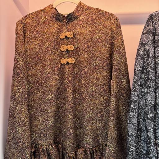 Choc Batik Cheongsam Ruffle - image 2