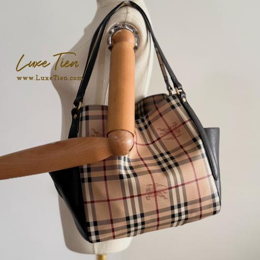 Burberry Haymarket Tote Bag - image 3