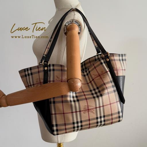 Burberry Haymarket Tote Bag - image 4