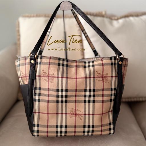 Burberry Haymarket Tote Bag - image 2