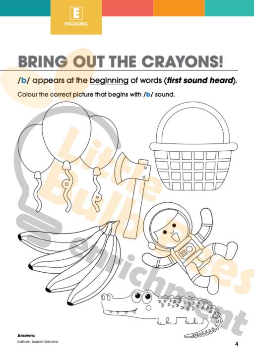 L.E.A.R.N Letter B Activity Book (Printable) - image 3
