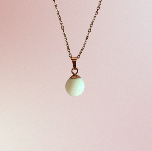 Basic Breast Milk Pendant (Rose Gold Plated) - image 1