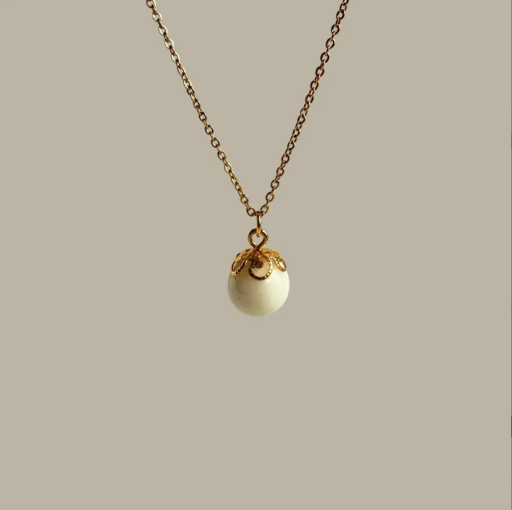 Floral Basic Pearl Shaped Pendant - image 1