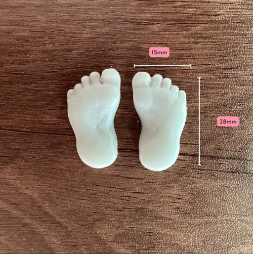 Breast Milk Beads with Footprint & Handprint - image 1