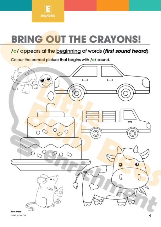 L.E.A.R.N Letter C Activity Book (Printable) - image 3