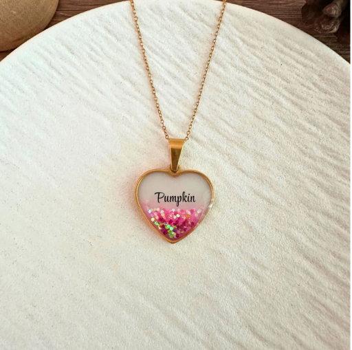 Callie+ Love Pendant | Red Glitters (Personalized Name) - image 3