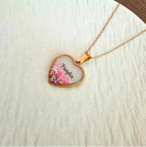 Callie+ Love Pendant | Red Glitters (Personalized Name) - image 2