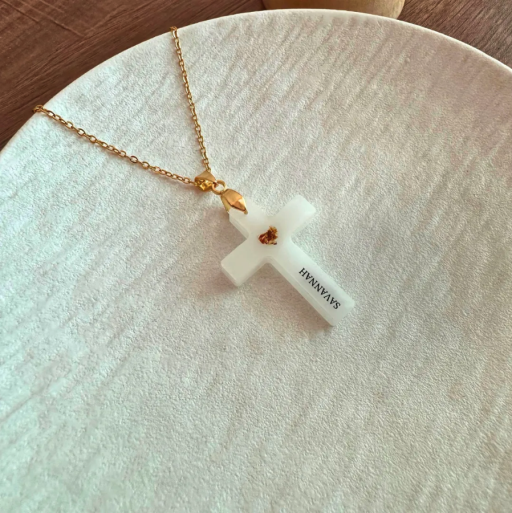 Cross Pendant with Personalized name - image 2