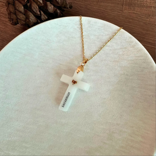 Cross Pendant with Personalized name - image 4