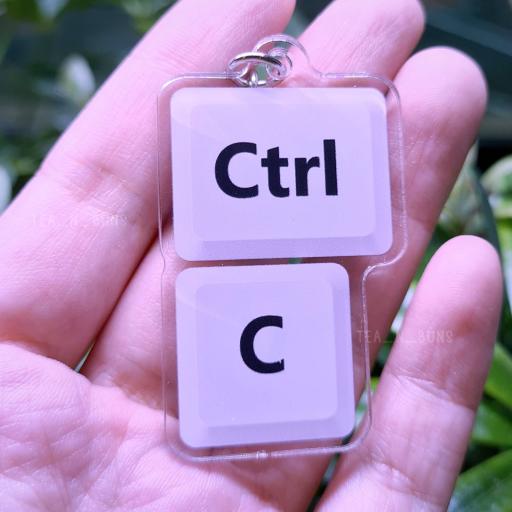 Ctrl C/V Keychain - image 2