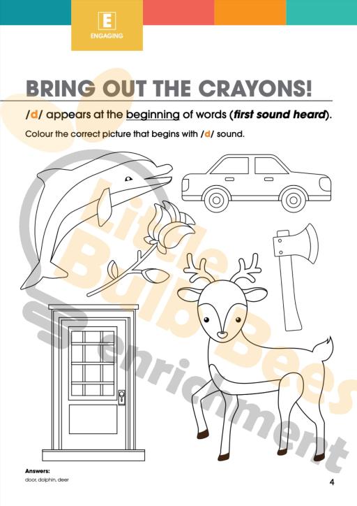 L.E.A.R.N Letter D Activity Book (Printable) - image 3