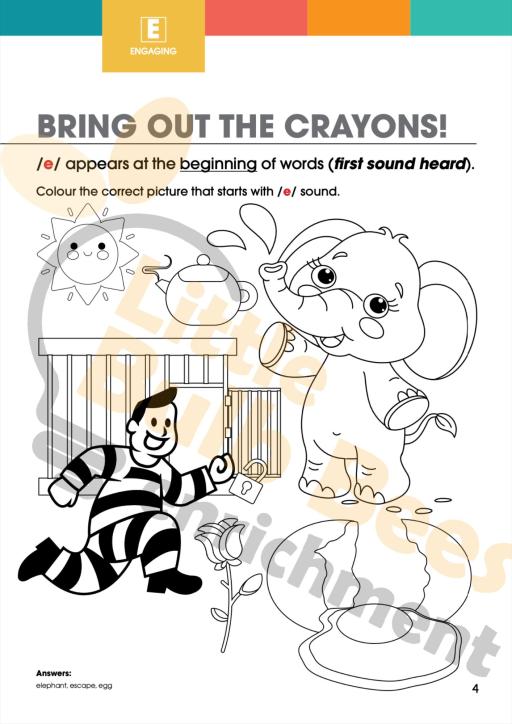 L.E.A.R.N Letter E Activity Book (Printable) - image 3